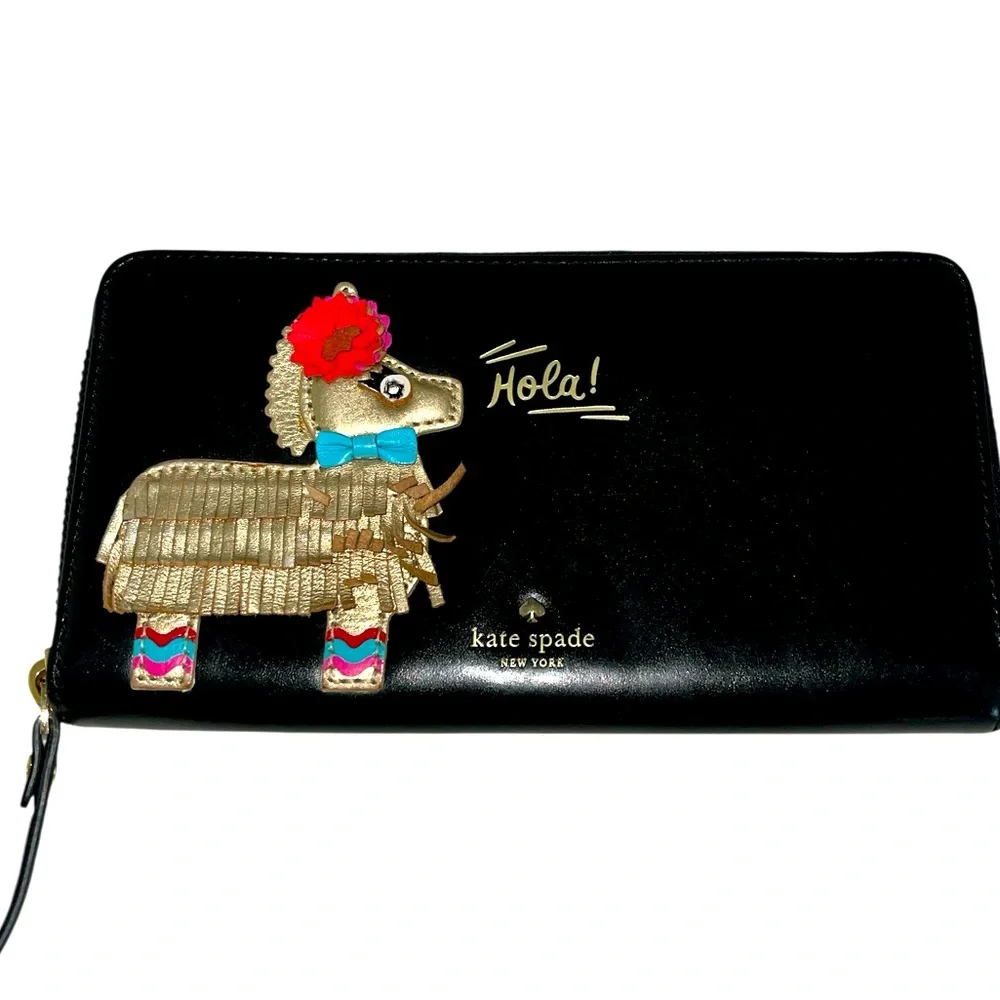 KATE SPADE HAUTE STUFF HOLA PIÑATA FULL ZIP WALLET